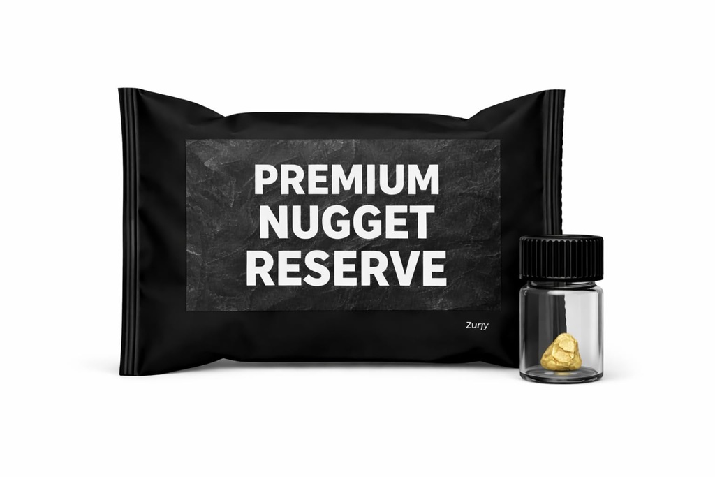 1-Pack Gold Paydirt Gold Nugget | Real Nugget Included | High-Grade Prospecting Pay Dirt for Panning Treasure Bag | Collector & Gift Edition DIY Lovers – Contains Flakes