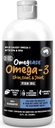 Omegease Fish Oil for Dogs & Cats - Най-доброто за домашни любимци Omega 3 за котки & Dogs - Допълнение за кожа и козина, сърбеж, проливане, ставите и имунното здраве - 100% Pure Omega Fish Oil with EPA & DHA (32 oz)