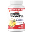 Nutridom Bromelain 2400 GDU/g – 500 mg Digestive Enzyme from Pineapple Stem Extract – Supports Protein Digestion – Non-GMO, Vegan, Gluten Free – 240 Vegetable Capsules