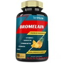 Bromelain Extract Capsules, Proteolytic Enzymes & VitC, Quercetin, Echinacea, Garlic, Pepper - Supports Digestion Health, Nutrient Absorption - 90caps, 3Months Supply
