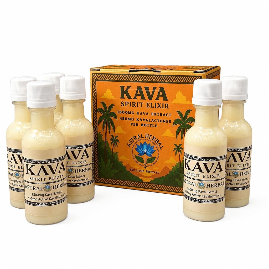 Kava Spirit Elixir - Six 50mL Herbal Beverages