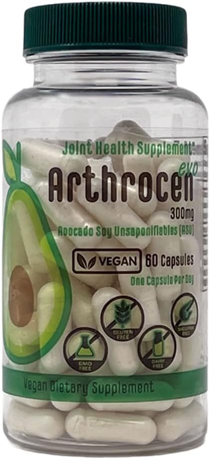 EVO Vegan Joint Health Supplement, 300Mg Avocado Soy Onverzeepbaar, 60 dagen levering, één capsule per dag (2 maanden)