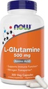 Nyt L-glutamiini 500 mg 300 Veg kapselit - ei-GMO- täydennysosa - Vegan Lglutamiini Caps