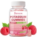 Potassium Citrate 1000mg Gummies, Potassium Supplement for Adults Women & Men, Potassium Gummies Support Leg Cramps & Muscle Health - Sugar-Free, Vegan, Raspberry Flavor, 60 Count