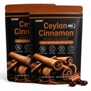 Ceylon Cinnamon with MCT Oil Supplements, Herbal Extract, 2 Bags | Cinnamon Supplements with Oil-Based Formula; Low Coumarin; Gluten Free; Sugar Free; Long-lasting Value for Overall Wellness