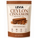 Levia Ceylon Cinnamon Capsules with MCT Oil, Cinnamomum Verum Supplement for Metabolism Support, Antioxidant Support, Natural Cinnamon Extract, 300 Capsules