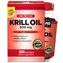 Krill Oil 500mg, (180 Count) Softgels