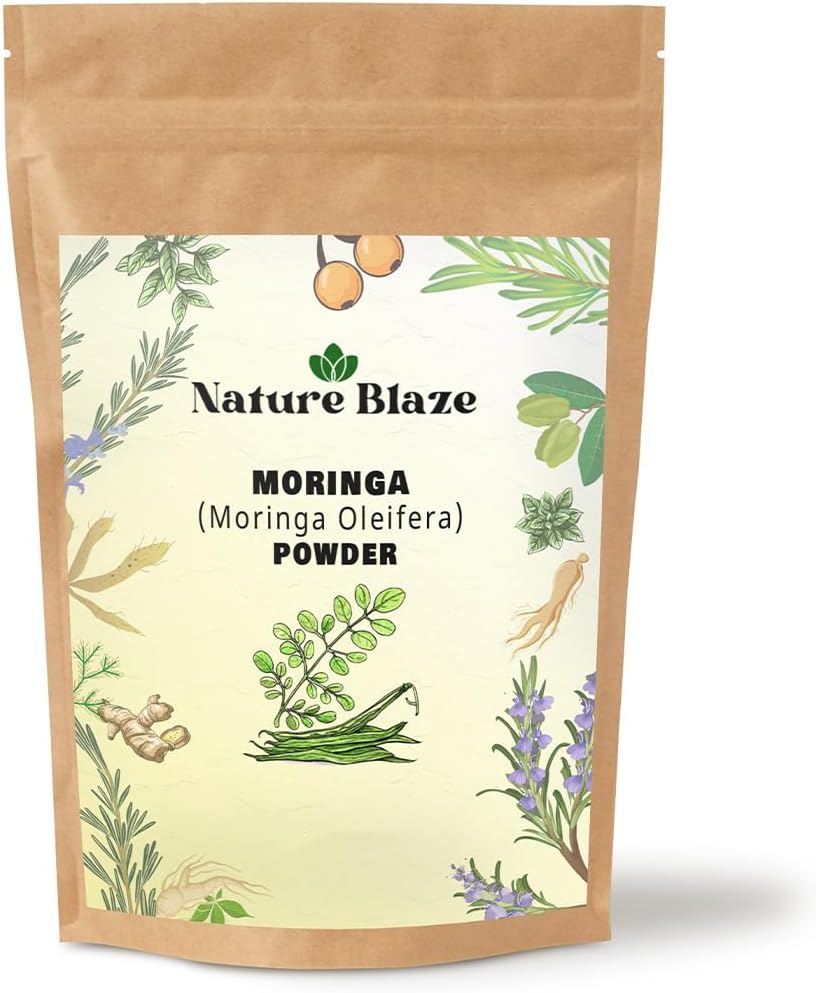 Moringa Powder Moringa Leaf Powder, bez lepku, bez prídavných látok (Moringa 100gm (3,5 Oz)