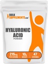 BulkSupplements.com Hyaluronic Acid Powder - as Sodium Hyaluronate, Hyaluronic Acid Supplements - Food Grade, Gluten Free - 215mg per Serving, 10g (0.35 oz) (Pack of 1)