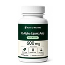 Root of Nature R-Alpha Lipoic Acid 600 mg with Coconut Oil, Boost Energy, Free of GMO & Gluten, Mild Formula, 90 Count