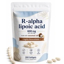 R-Alpha Lipoic Acid 600 mg with Coconut Oil - 300 Softgels, Supports Overall Wellness & Vitality, Gluten-Free & Non-GMO, Easy-to-Take Vegan Softgels (1 Bags)