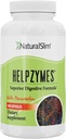 NaturalSlim Digestive Enzimas para Mulheres e Homens - Helpzymes Enzimas Essenciais para Digestion, Gut Health, Gás Bloating Alívio com Bromelain, Ox Bile, Pancreatin. & Betaine HCL - 100 Cápsulas Solo