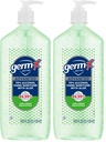 Germ-X Hand Sanitizer Gel with Aloe and Vitamin E | Moisturizing | No Rinse Formula | Pump Bottle | 1 Liter Pack of 2