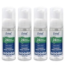 Everest Microbial Defense Foaming Hand Sanitizer 50mL Travel Size, 4 Pack | Pump Bottle, Alcohol Free Hand Sanitizer, Fragrance Free Moisturizing Foam, 24 Hour Protection, Sensitive Skin