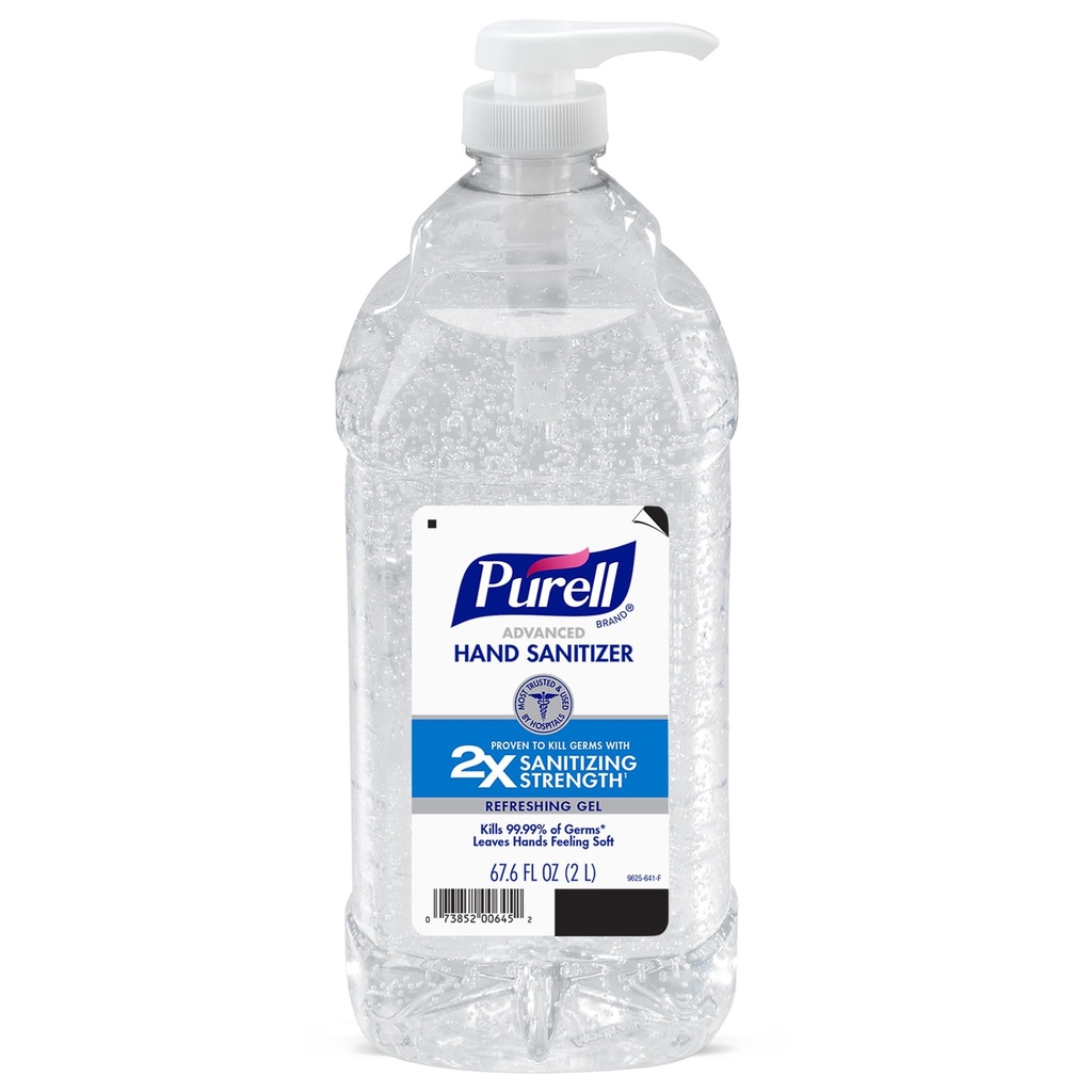 Purell Advanced Hand Sanitizer Refreshing Gel, Clean Scent, 2L Pump Bottle - 1015-04-CMR