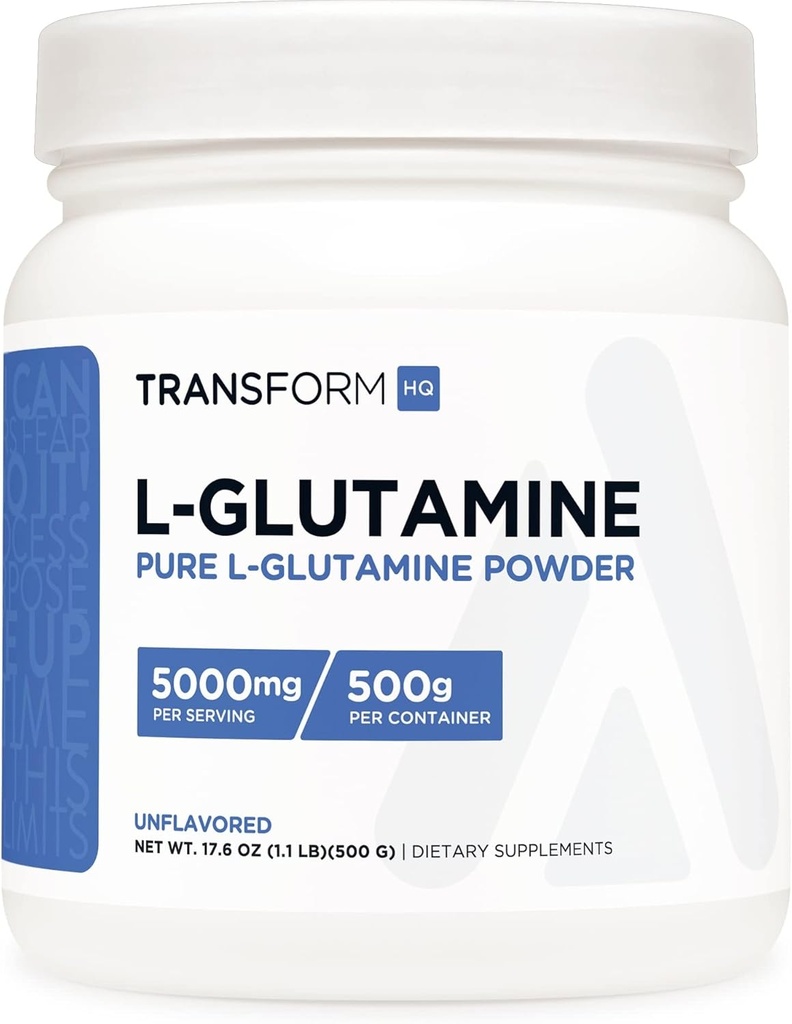 FranchHQ L-Glutamine Powder, 500G, 100 services - Gluten Free, N-GMO (英语).