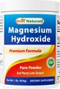 Best Naturals Magnesiumhydroxide Poeder - 380 mg Elemental Magnesium per portie - 454 porties per cotainer - 1 pond