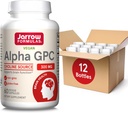 Jarrow Formula Alpha GPC, 300 mg, Dietary Supplement, Brain Health Supplements for Adults, 60 Veggie Capsules, 30-dňová dodávka (BALENIE Z 12)