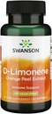 Swanson D-Limonene - Laranja Peel Extrair Suplemento Promovendo a saúde celular - Fórmula de alta potência que apoia a defesa da saúde - (60 cápsulas, 250mg cada) (1 embalagem)