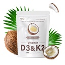 300 Pcs 2 in 1 Vitamin D3 10000 iu Plus K2 (MK-7) 200 mcg Virgin Coconut Oil Softgels with Vitamins D & K Supports Calcium Absorption, Bone, Immune, & Heart Health – Easy to Swallow