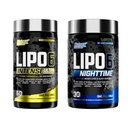 Nutrex Research Lipo 6 Intense and Nighttime AM/PM Bundle