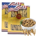 Wisconsin American Ginseng 8OZ, American Wisconsin Ginsengss Slices Root 西洋参/花旗参 Energy for Men & Women Ginseng in Soup, Tea Smoothies Medium 4 Ounce 2 Box
