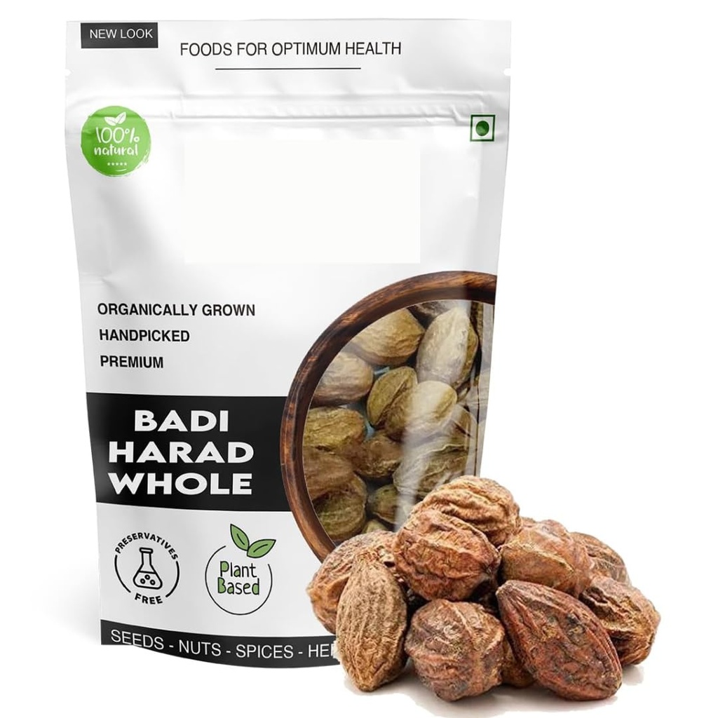 Badi Harad - 10.5Ounce / 300 Gm - Haritaki - Kadukkai - Badi Harar - Terminalia Chebula - Karakkaya