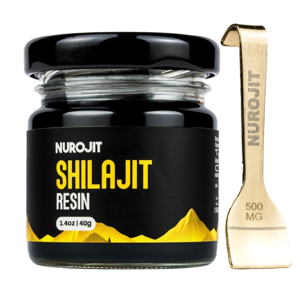Pure Shilajit Resin, Himalayan Shilajit for Men and Women with 78%+ Fulvic Acid, Mineral Complex, 3rd Party Lab Tested, Natural Organic Resin, Vegan, Gluten Free, Daily Supplement 40g