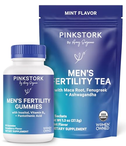 Blue Stork Men’s Fertility Bundle – Prenatal Gummies + Organic Tea
