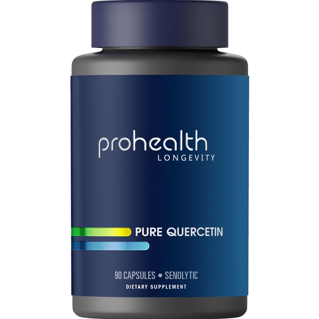 ProHealth Pure Quercetin 500 mg, 90 Capsules | Doctor Formulated, Triple Lab Tested, GMP Manufactured, 90 Servings