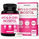 Myo-Inositol & D-Chiro Inositol Supplement For Women (360 Capsules, 2050mg Per Serving Ideal 40:1 Ratio Myo Inositol) Hormone Balance for Women - Third Party Tested, Vegan Safe & USA Made - 360 Count