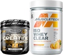 MuscleTech Kreatin + izolat sirotkinih beljakovin Bundle Platina Kreatin Iso Whey Clear, Oranžna