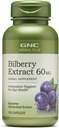 GNC Kräuter Plus Bilberry Extrakt Ergänzung, Vegetarisch, unterstützt Augen und Gesundheit, 100 Servierungen