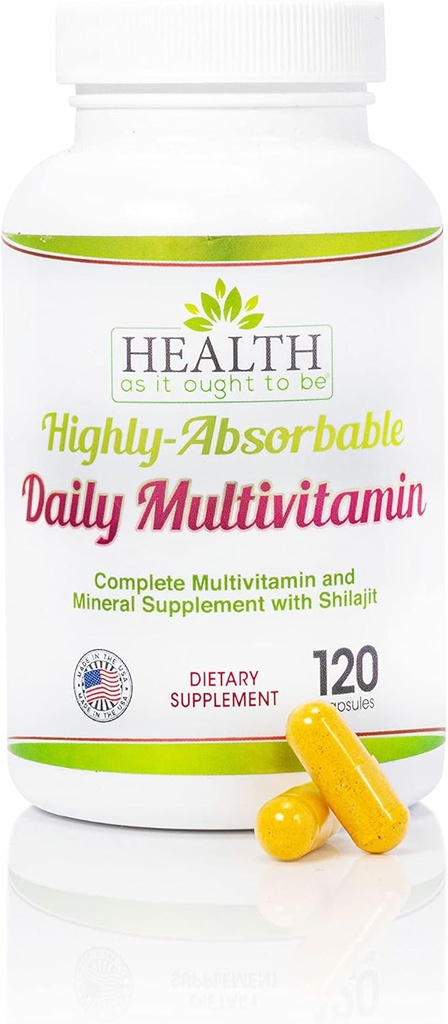 בריאות כמו זה Ought להיות גבוה .Absorbable Daily Multivitamin עם Shilajit, MethylB12, Methylfolate, ויטמין K2 MK7