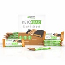 No Sugar Keto Bar Snack - Low Carb No Sugar Keto Snack Food with Keto Friendly Macros (12 x 1.41oz Bars, Peanut Butter)