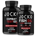 Jocko Fuel Supplements Bundle - Test Booster for Men + Omega 3 Fish Oil (2 Pack) Powerful Antioxidant & Muscle Builder