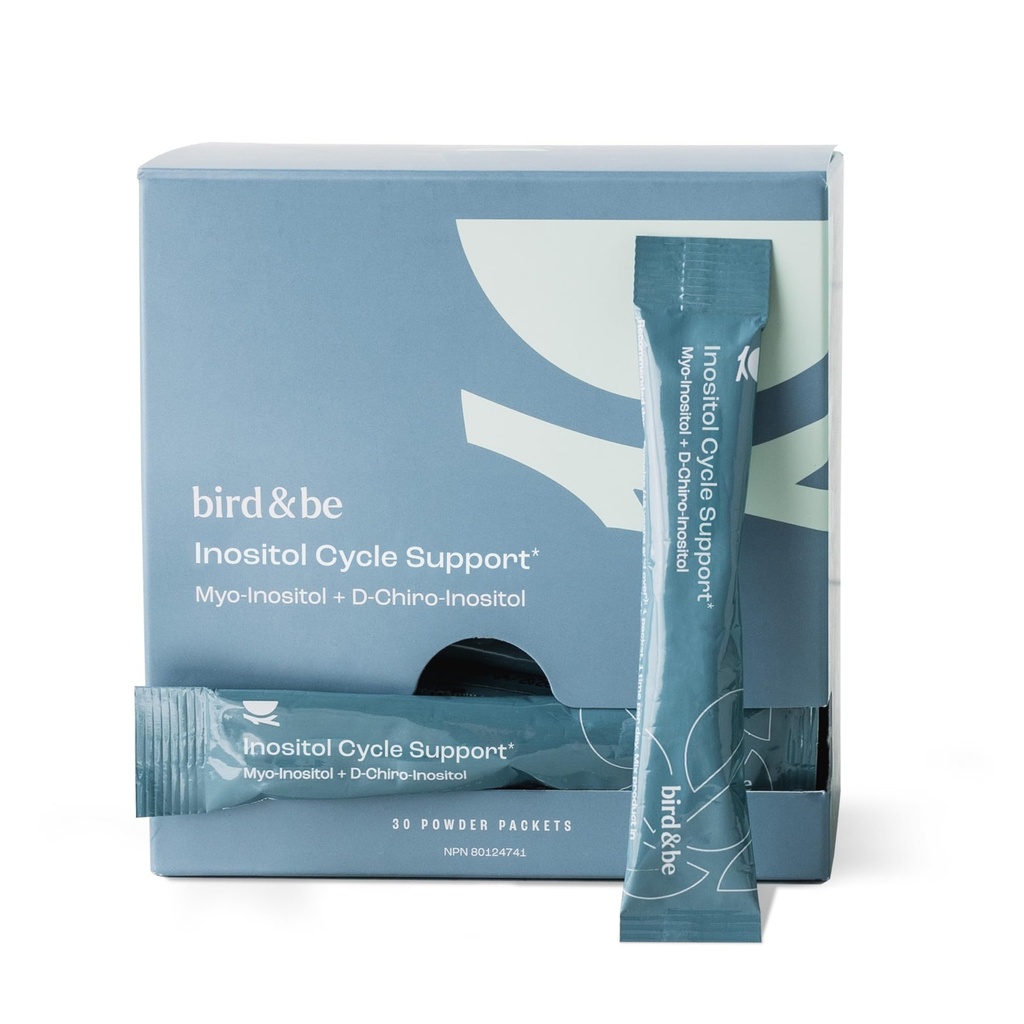bird&be Inositol Powder Supplement - Myo-Inositol & D-Chiro-Inositol for Women's Wellness (30-Day Supply) - Supports Balanced Daily Health Routine, Easy-to-Mix, Non-GMO, Vegan, Gluten-Free