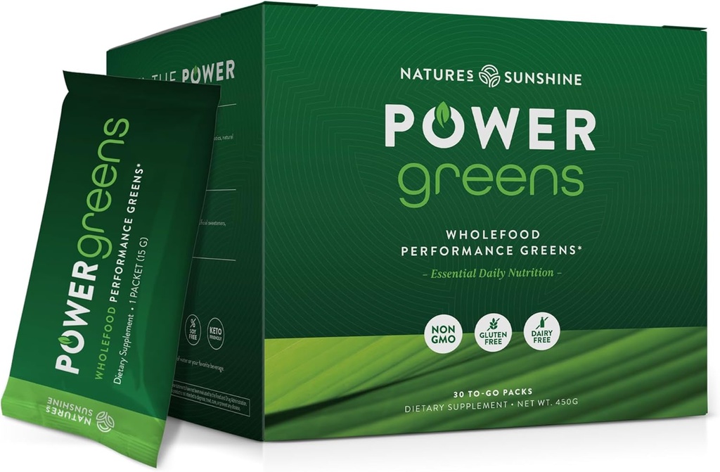 Narava Sunshine Power Greens - Cela hrana Performance Greens (to-Go paketi)