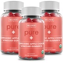 WellPath Organic Apple Cider Vinegar Gummies with The Mother - USDA Organic ACV Gummies with Ginger | Gut Health, Immune Support + Body Cleanse | Apple Flavor | Vegan, Non-GMO, Made in USA, 180 Ct