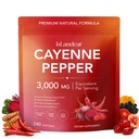 Cayenne Pepper Softgels Supplement, Cayenne Pepper Capsules with Beetroot, Hawthorn, Turmeric & Vitamins D3 K2 E, Supports Healthy Circulation and Daily Energy, 240 Softgels