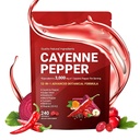 Cayenne Pepper Capsules 12-in-1,Per Supports Metabolism & Circulation, Antioxidant & Digestive Health, Daily Energy(240 Softgels)