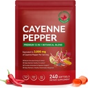 Cayenne Pepper Softgels - 240 Count for Circulation & Wellness | with Grape Seed, Hawthorn, Beetroot, Berberine Extract & Vitamins E, D3 + K2