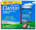 Claritin Allergy 24 Hour Tablets, 10 mg, 40-Tablets
