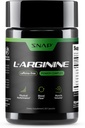 Snap Suppléments L Arginine Capsules - Supporte l'énergie naturelle, l'augmentation du flux sanguin et de la croissance musculaire et la santé Cardio, 60 capsules végétariennes (30 portions, 1 mois d'approvisionnement)