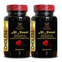 Choless Control Complex for Cholesterol Wellness Already in Healthy Normal Range & Daily Herbal Support Gluten Free, Vegan - 2 Bottles 120 Capsules