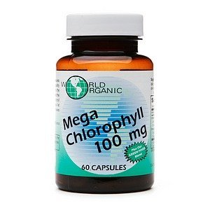 World Organic Mega Chlorophyll 100mg, Capsules 60 ea