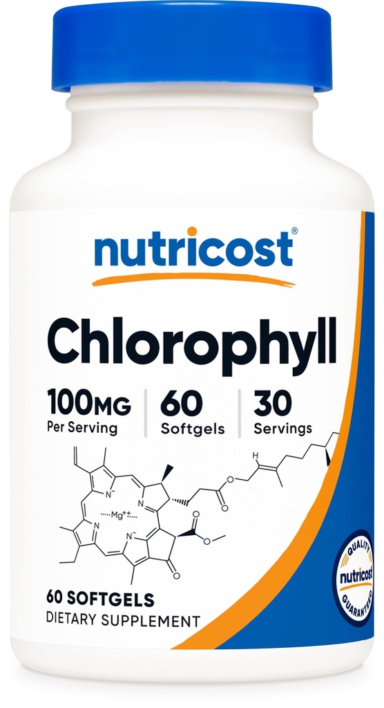 Nutricost Chlorophyll (100mg) 60 Softgels - 30 Servings