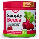 Beet Gummies with CoQ10-Nitric Oxide & Energy Support-Non-GMO Beetroot Powder & Grape Seed Extract - Natural Mixed Berry Flavor 30 Servings