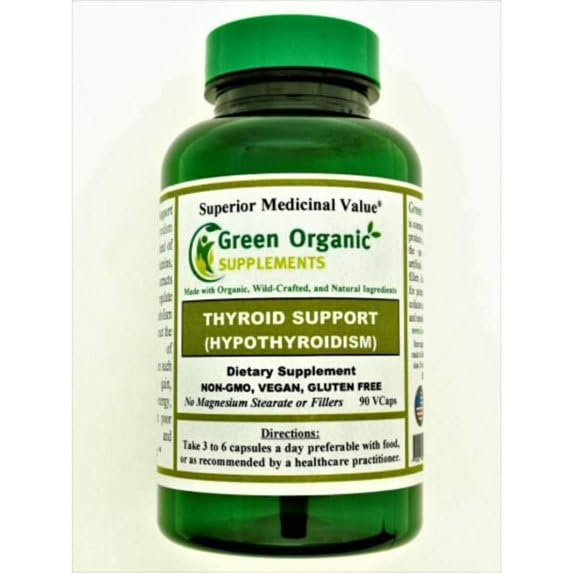 Green Organic Supplements Thyroid & Hypothyroidism (Pack of 1)