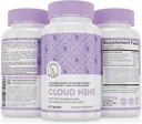 Cloud 9 - All Natural Sleep Aid Supplement - Relaxing Vitamin & Herbal Formula - 10mg Melatonin Calcium Magnisium L-Theanine 5-HTP GABA St. John's Wort Ashwagandha Chamomile & More 60 Vegan Capsules